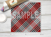 Tartan Plaid Patterned Adhesive Vinyl 460